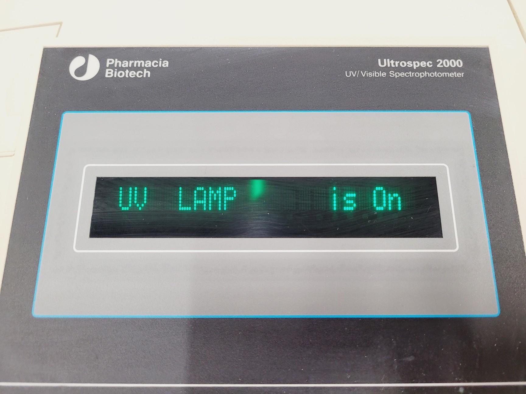 Image of Pharmia Biotech Ultrospec 2000 UV/Visible Spectrophotometer Lab