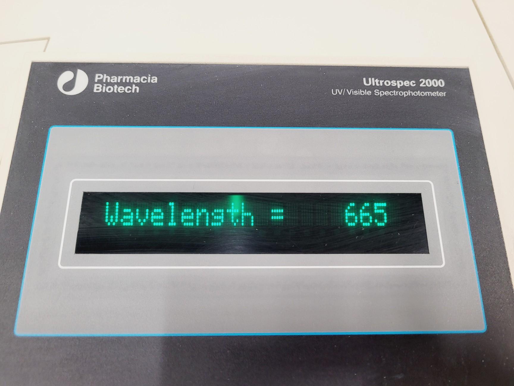 Image of Pharmia Biotech Ultrospec 2000 UV/Visible Spectrophotometer Lab