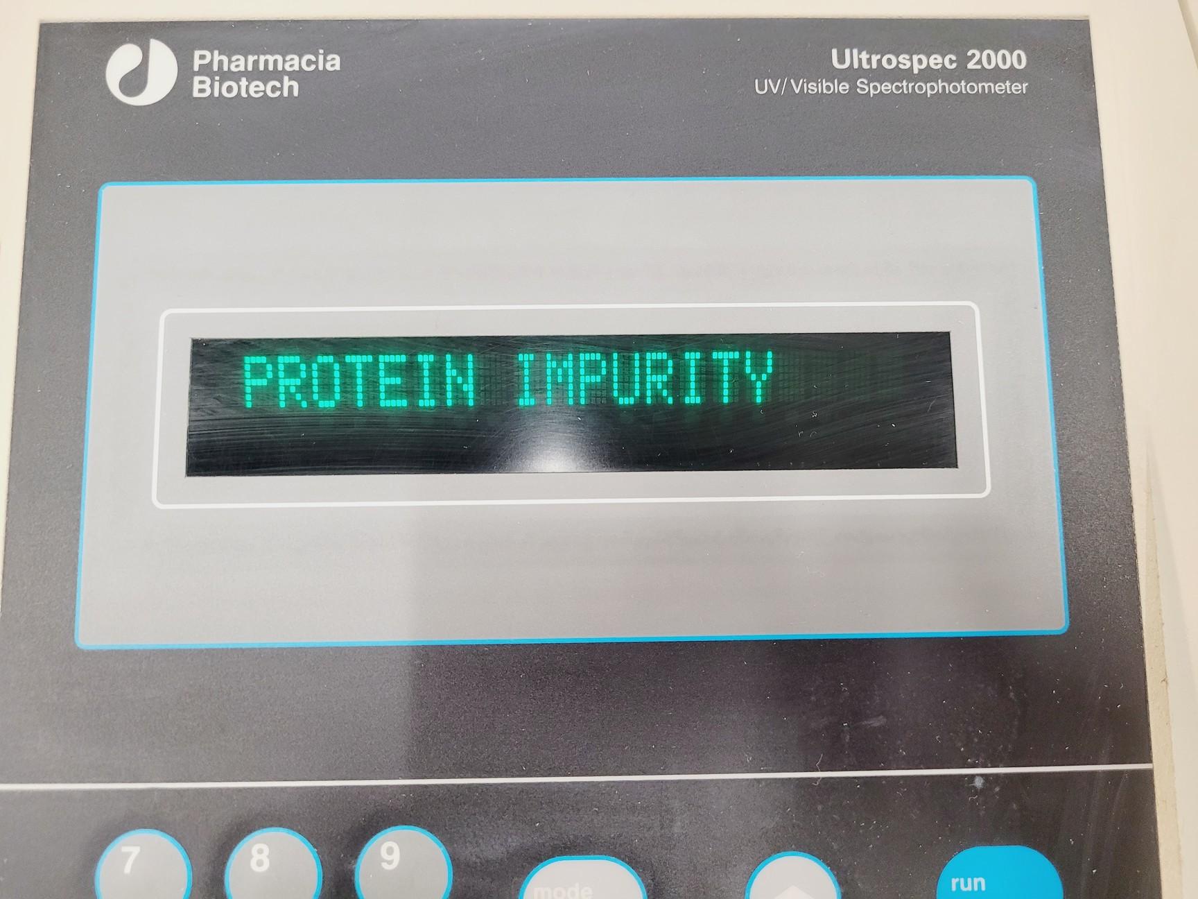 Image of Pharmia Biotech Ultrospec 2000 UV/Visible Spectrophotometer Lab