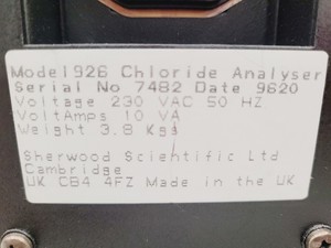 Thumbnail image of Sherwood 926 Chloride Analyser Lab
