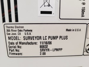 Thumbnail image of Thermo Finnigan Surveyor LC Pump Plus Lab