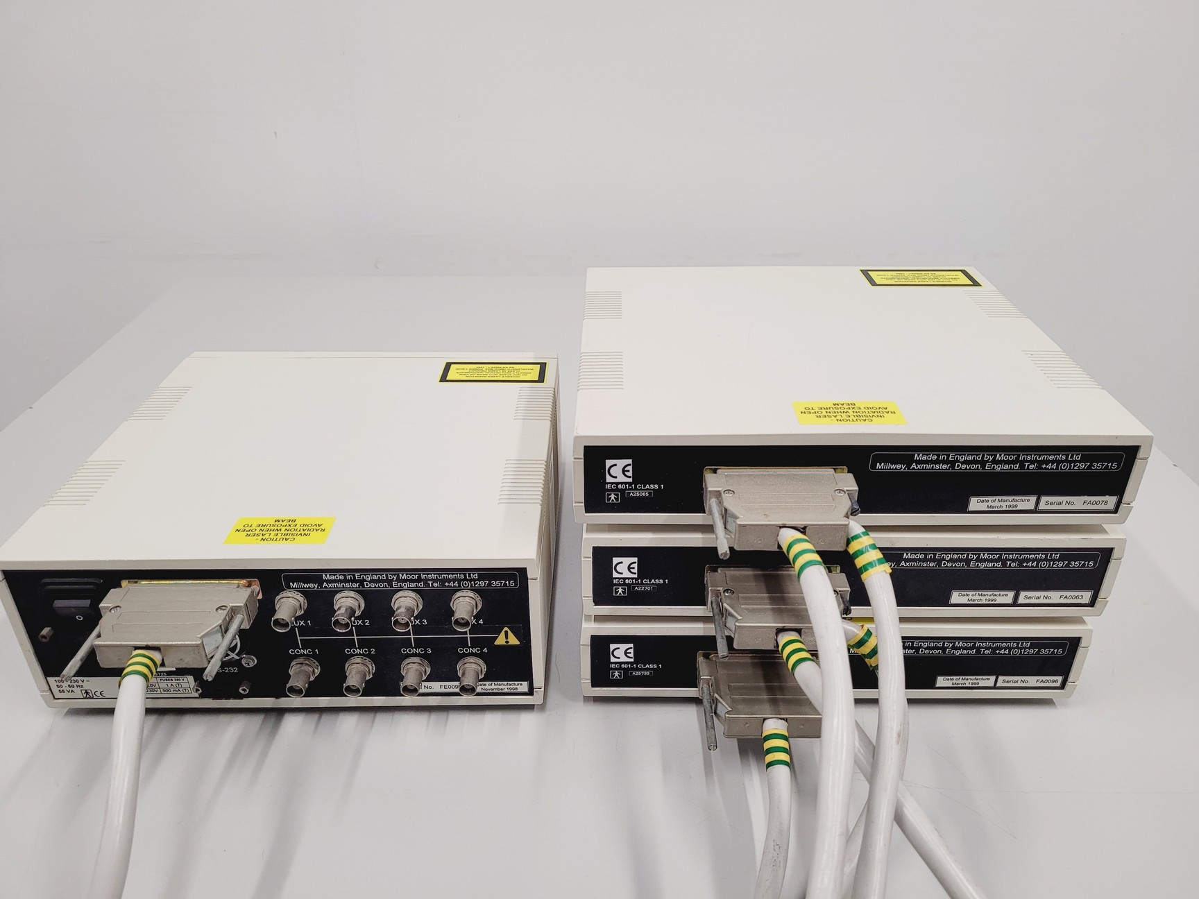 Image of Moor Instruments FloLab Laser Doppler Perfusion Monitor Server and 3 Satellites