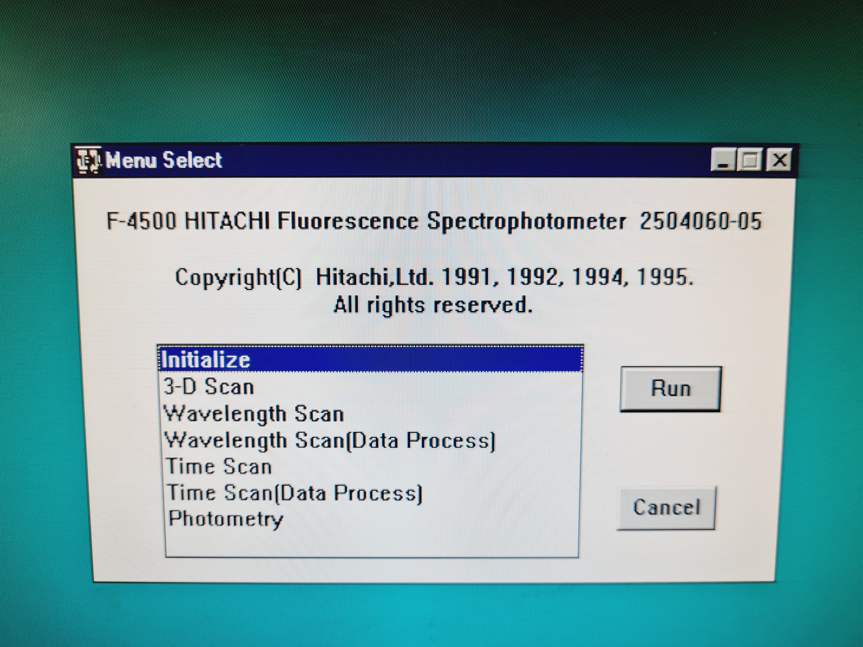 Image of Hitachi F-4500 Fluorescence Spectrophotometer System Spares/Repair Lab