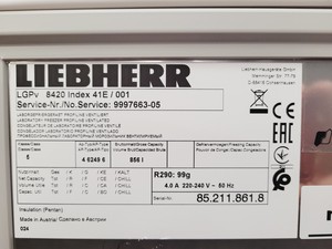 Thumbnail image of Leibherr 2021 Mediline LGPV 8420 Medical Freezer ULT Ultra Low Freezer -35ºC Lab