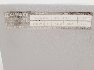 Thumbnail image of Carbolite CWF 1100 Furnace Type CWF 11/13 Lab