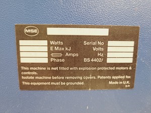 Thumbnail image of MSE Mistral 3000i Refrigerated Centrifuge w/ MSE 43122-105 Spares/Repair Lab