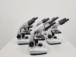 Thumbnail image of Lot of 6 Novex Holland B Series Microscopes w/ SP4/0.10 160/-, SP10/0.25 160/-