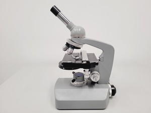 Thumbnail image of Lot of 8 Kyowa Japan Microscopes - 6 x Unilux 11, 1 x SM-KE, 1 x 915001 Lab