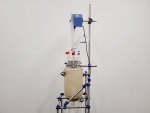 Thumbnail image of Radleys 20 Litre Jacketed Reactor Vessel with IKA Stirrer, Accessories on Stand