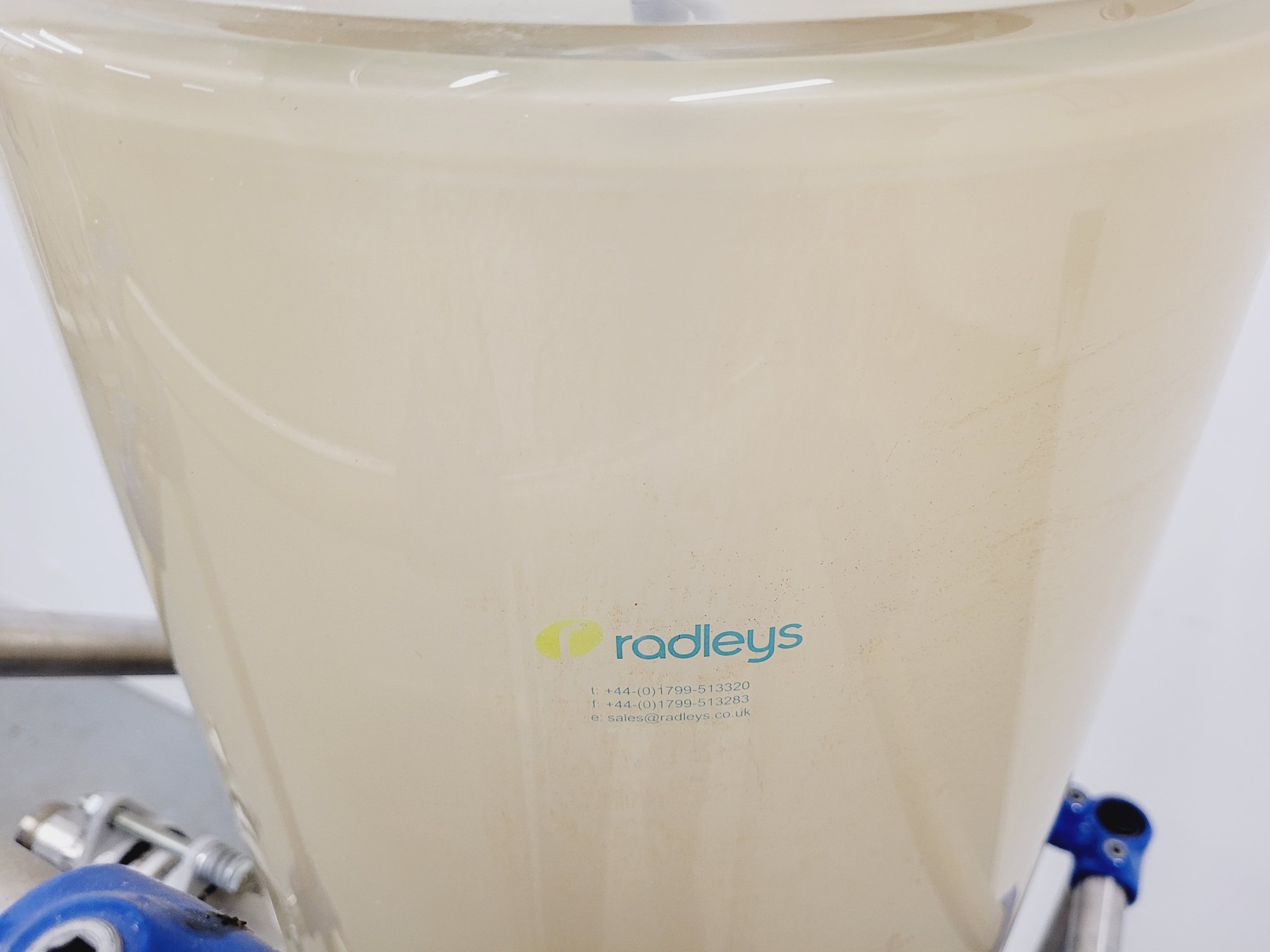 Image of Radleys 20 Litre Jacketed Reactor Vessel with IKA Stirrer, Accessories on Stand