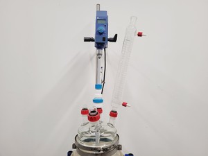 Thumbnail image of Radleys 20 Litre Jacketed Reactor Vessel with IKA Stirrer, Accessories on Stand