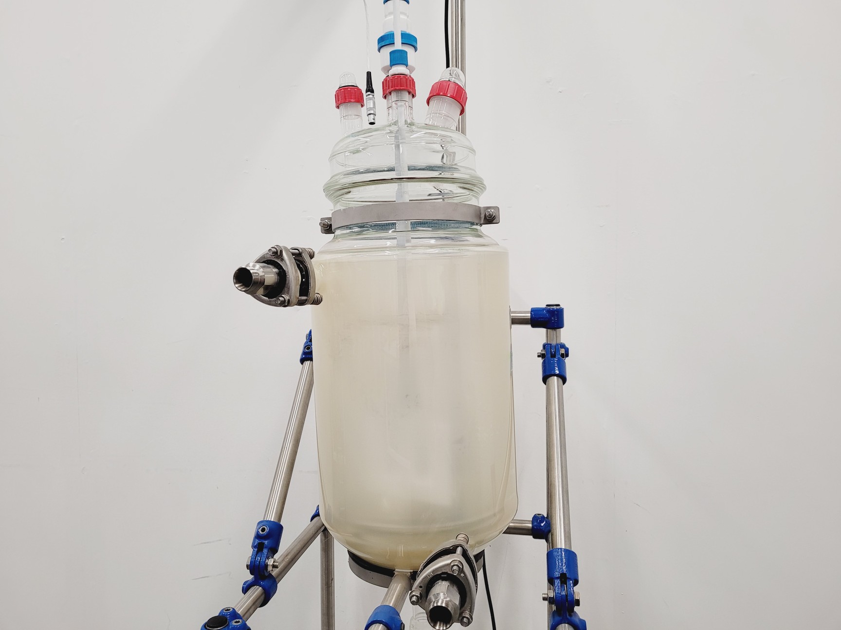 Image of Radleys 20 Litre Jacketed Reactor Vessel with IKA Stirrer, Accessories on Stand