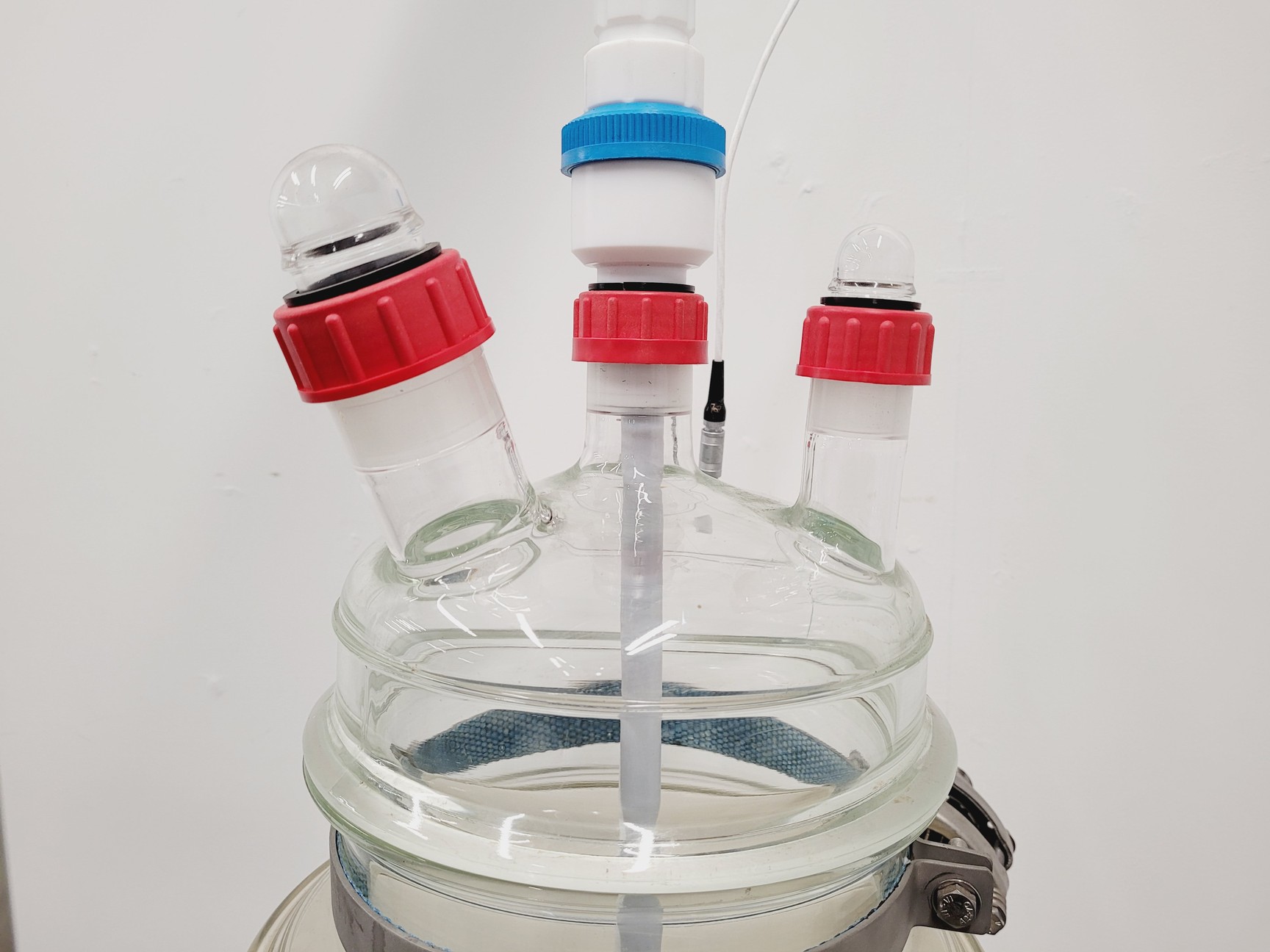 Image of Radleys 20 Litre Jacketed Reactor Vessel with IKA Stirrer, Accessories on Stand