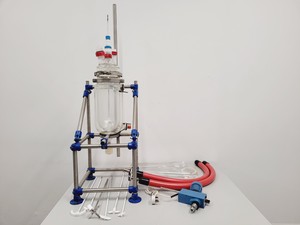 Thumbnail image of Radleys 5 Litre Jacketed Reactor Vessel with IKA Stirrer, Accessories on Stand