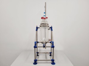 Thumbnail image of Radleys 5 Litre Jacketed Reactor Vessel with IKA Stirrer, Accessories on Stand