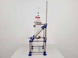 Thumbnail image of Radleys 5 Litre Jacketed Reactor Vessel with IKA Stirrer, Accessories on Stand