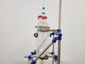 Thumbnail image of Radleys 5 Litre Jacketed Reactor Vessel with IKA Stirrer, Accessories on Stand