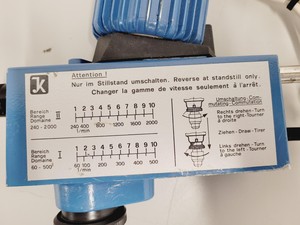 Thumbnail image of Radleys 5 Litre Jacketed Reactor Vessel with IKA Stirrer, Accessories on Stand