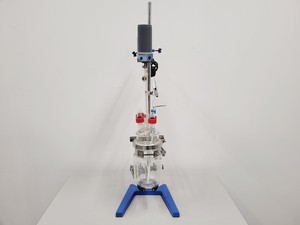 Thumbnail image of Radleys 1 Litre Jacketed Reactor Vessel with VWR Stirrer, Accessories on Stand