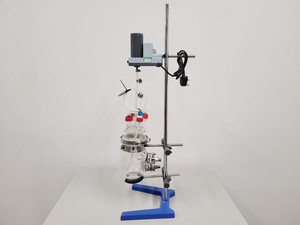 Thumbnail image of Radleys 1 Litre Jacketed Reactor Vessel with VWR Stirrer, Accessories on Stand