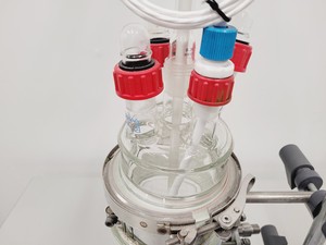 Thumbnail image of Radleys 1 Litre Jacketed Reactor Vessel with VWR Stirrer, Accessories on Stand