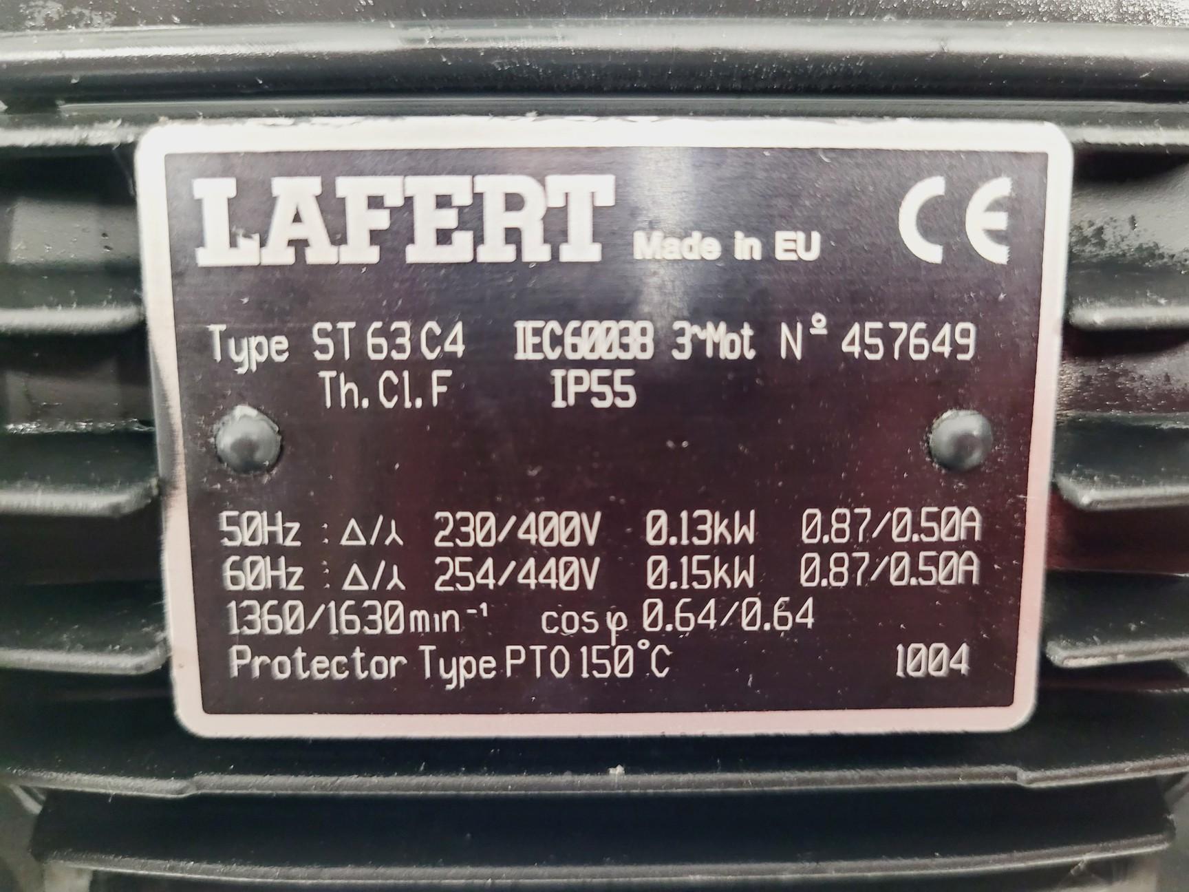 Image of Job Lot of 6 x Lafert Type: ST63C4 Motors w/ Air Blowing Impellers Spares/Repair