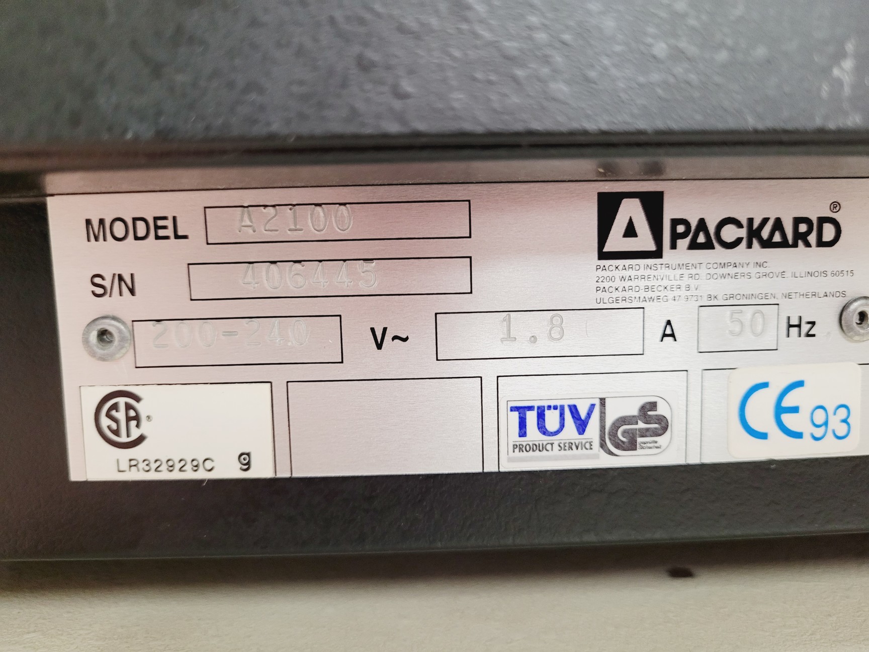 Image of Packard Tri-Carb 2100TR Liquid Scintillation Analyser (No Source) Lab