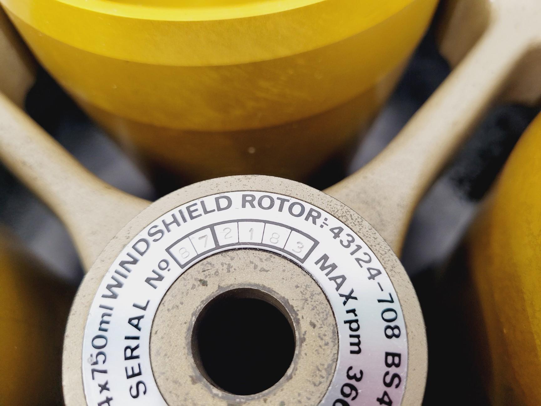 Image of MSE 4 x 750ml Windshield Rotor 43124-708 BS4402 with Buckets Lab