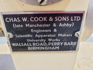 Thumbnail image of Chas. W. Cook & Sons Ltd. Birmingham Magnetic Barrier Separator Lab