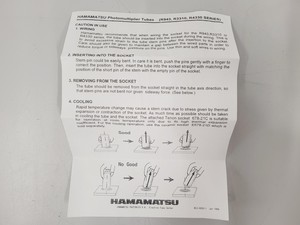 Thumbnail image of Hamamatsu Photomultiplier Tube Type R943-02 Lab