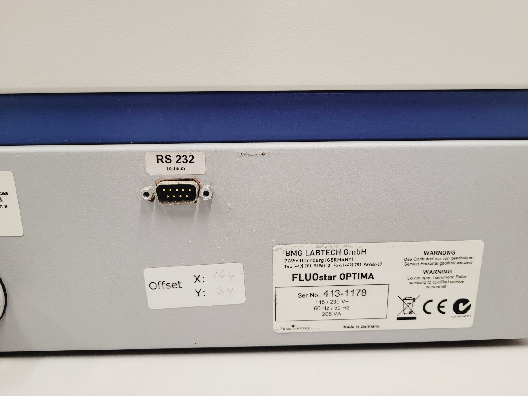 Image of BMG Labtech Fluostar Optima Fluorescence Plate Reader Lab