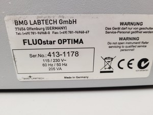 Thumbnail image of BMG Labtech Fluostar Optima Fluorescence Plate Reader Lab