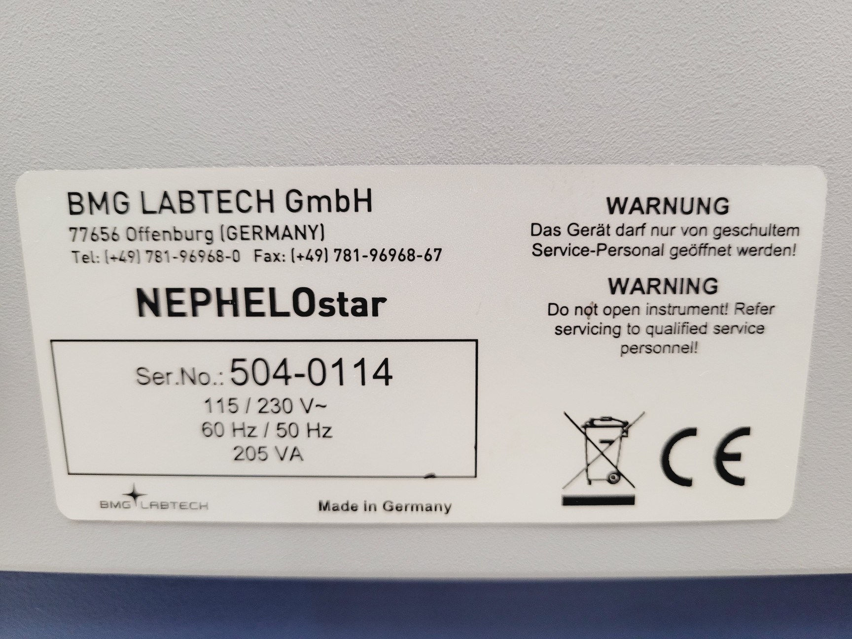 Image of BMG Labtech Nephelostar Microplate Nephelometer Plate Reader Lab