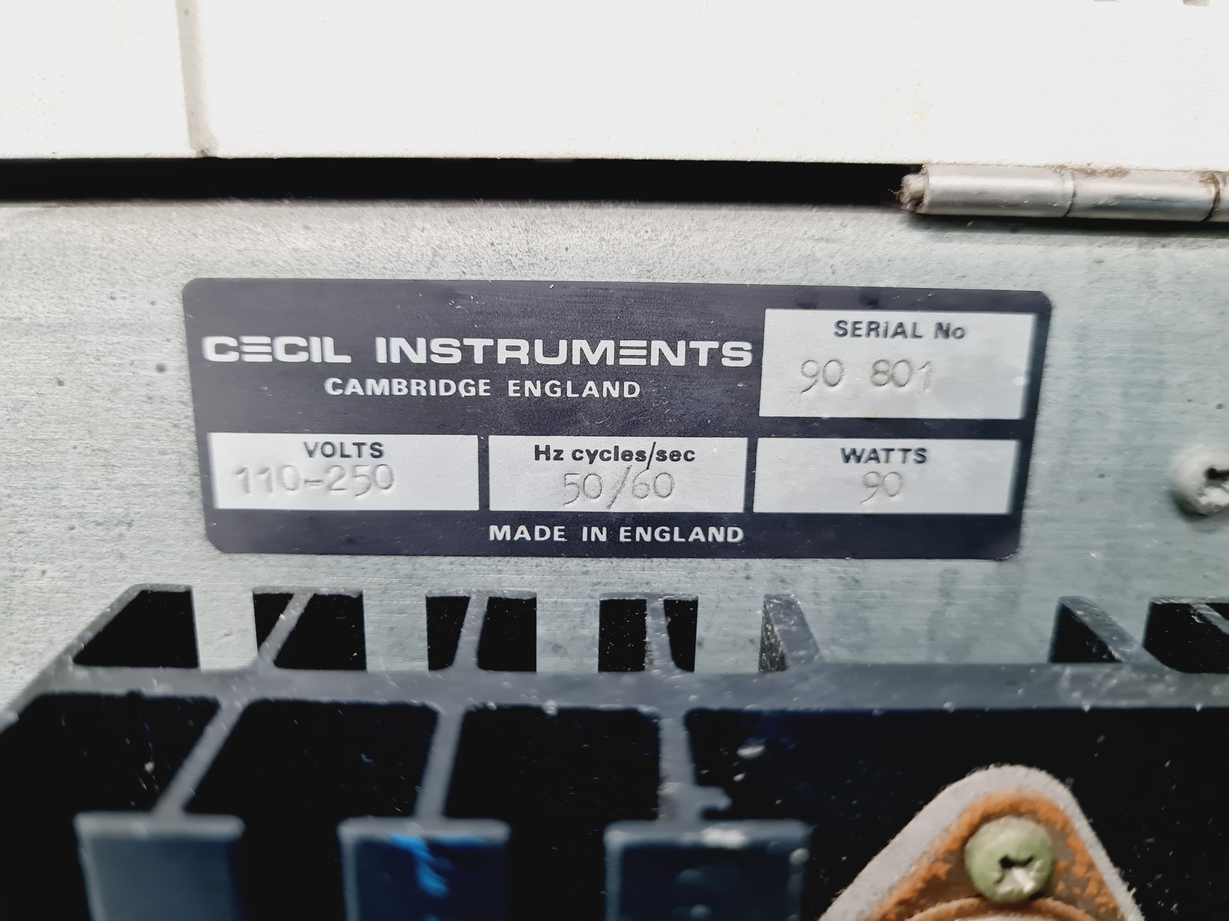 Image of CECIL CE 1010 Spectrometer Lab