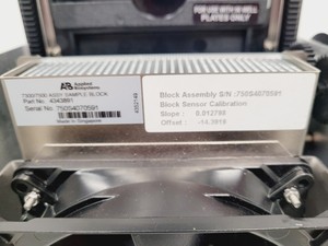 Thumbnail image of Applied Biosystems Life 7500 Real Time  PCR Block and Heated Cover Spares/Repair