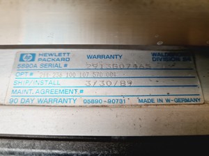 Thumbnail image of Hewlett Packard 5890 With 7673A Controller and 7673 Injector Lab
