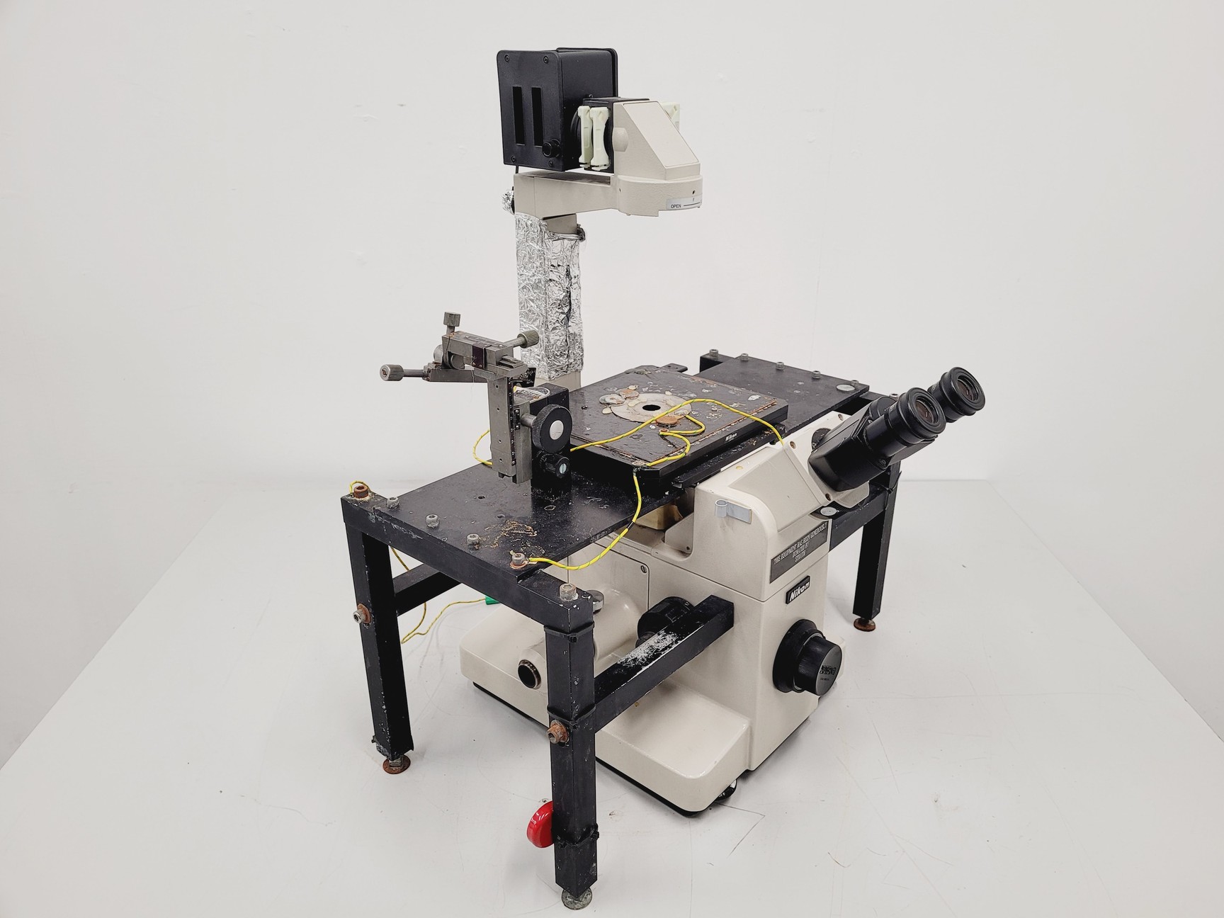 Image of Nikon Diaphot Microscope with Watec CCD Camera Spares/Repair Lab