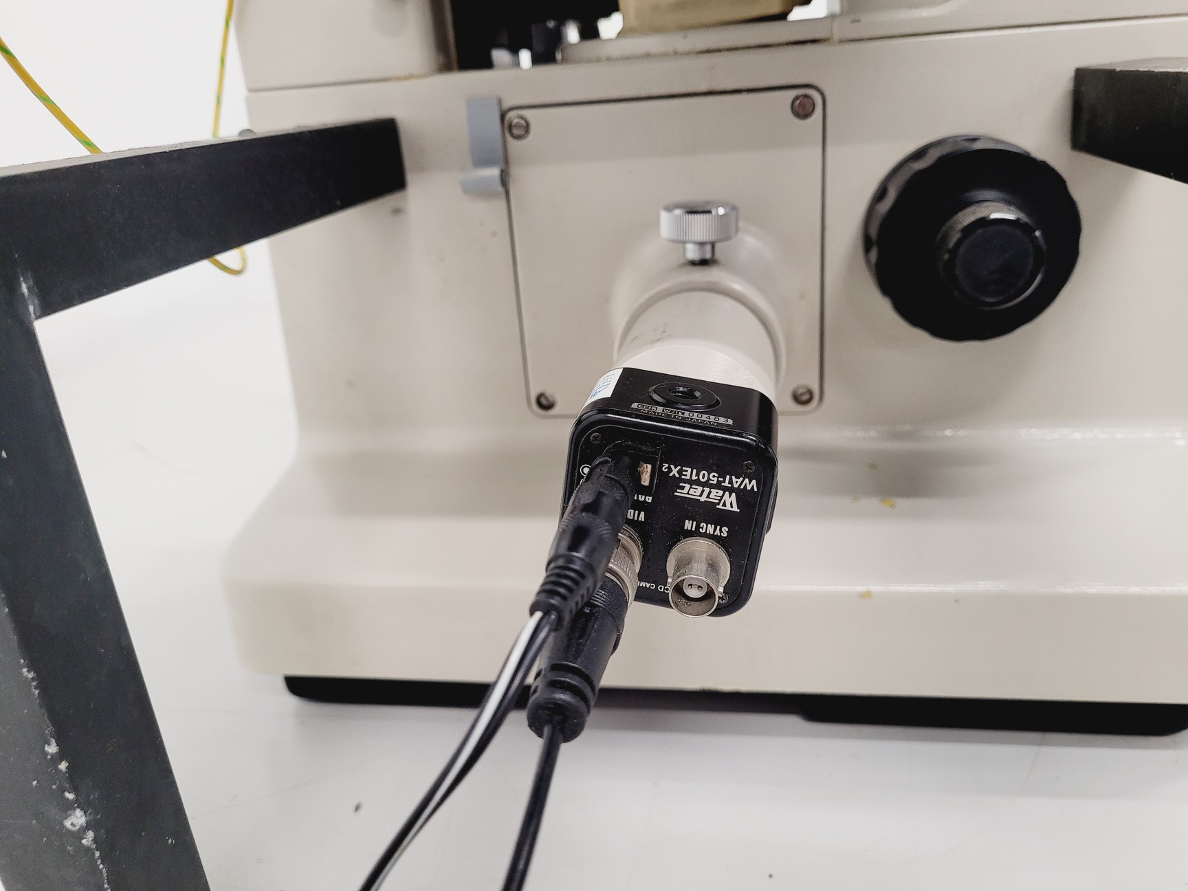 Image of Nikon Diaphot Microscope with Watec CCD Camera Spares/Repair Lab