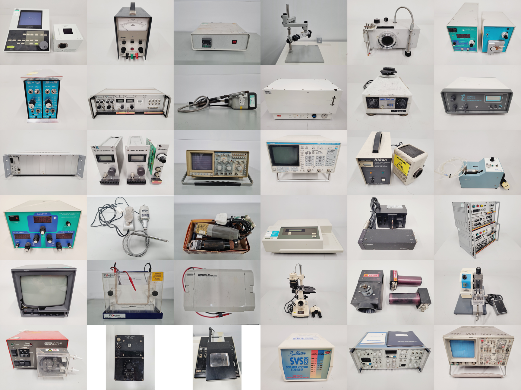 Image of Mixed Job Lot of Laboratory Equipment - Olympus, Flowgen, Bio-Rad, Techne, LEEC