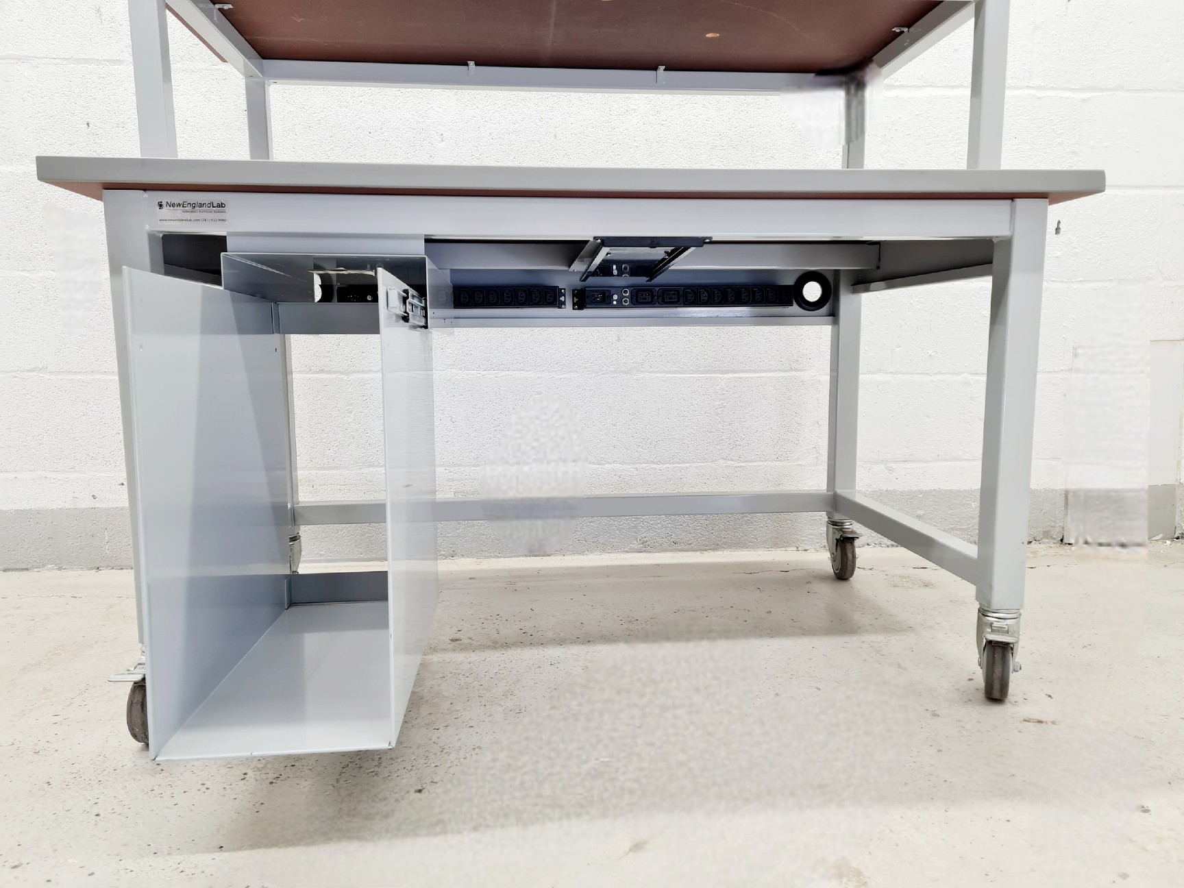 Image of New England Lab Furniture System 2 Tier Desk 