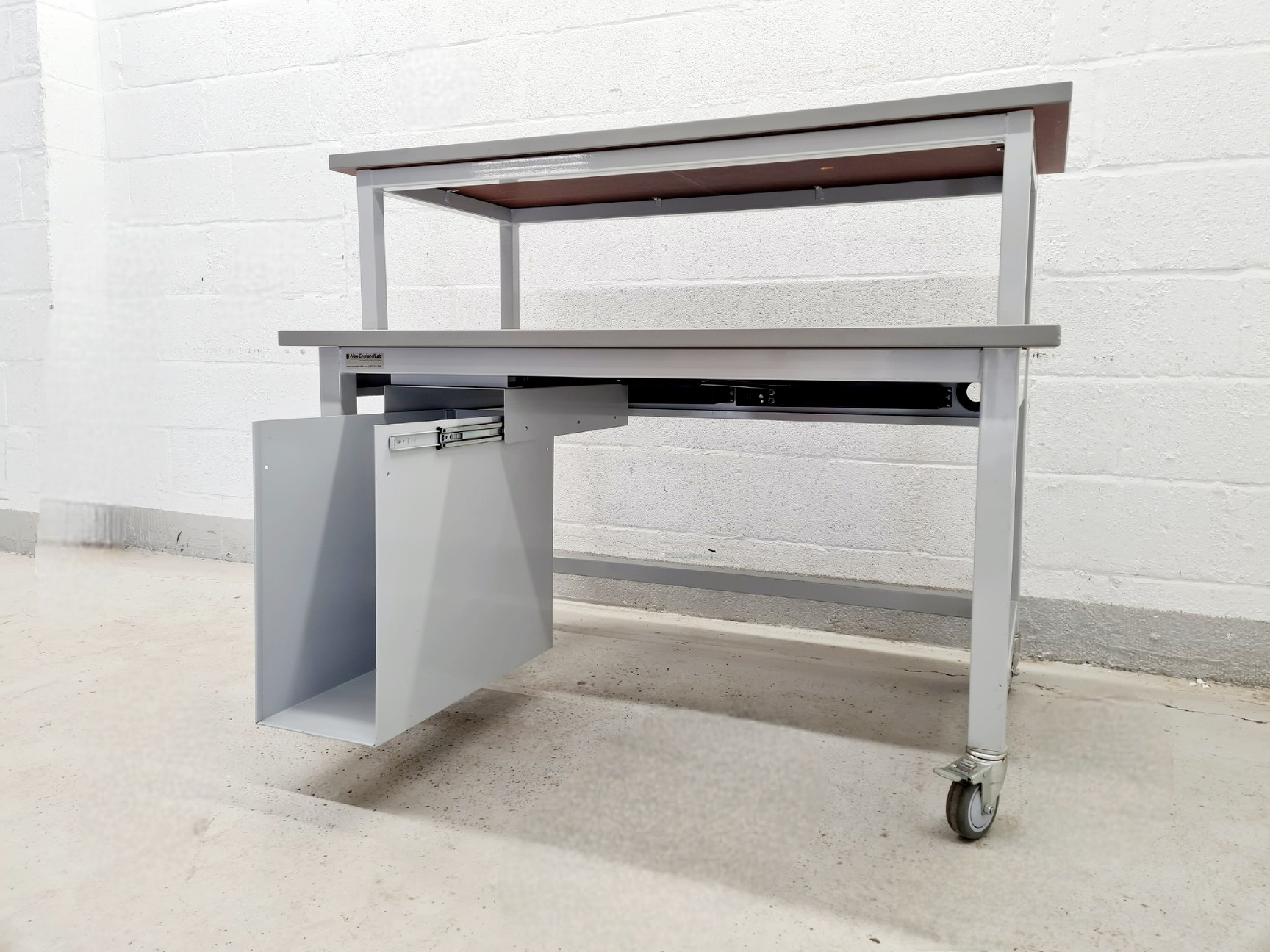 Image of New England Lab Furniture System 2 Tier Desk 