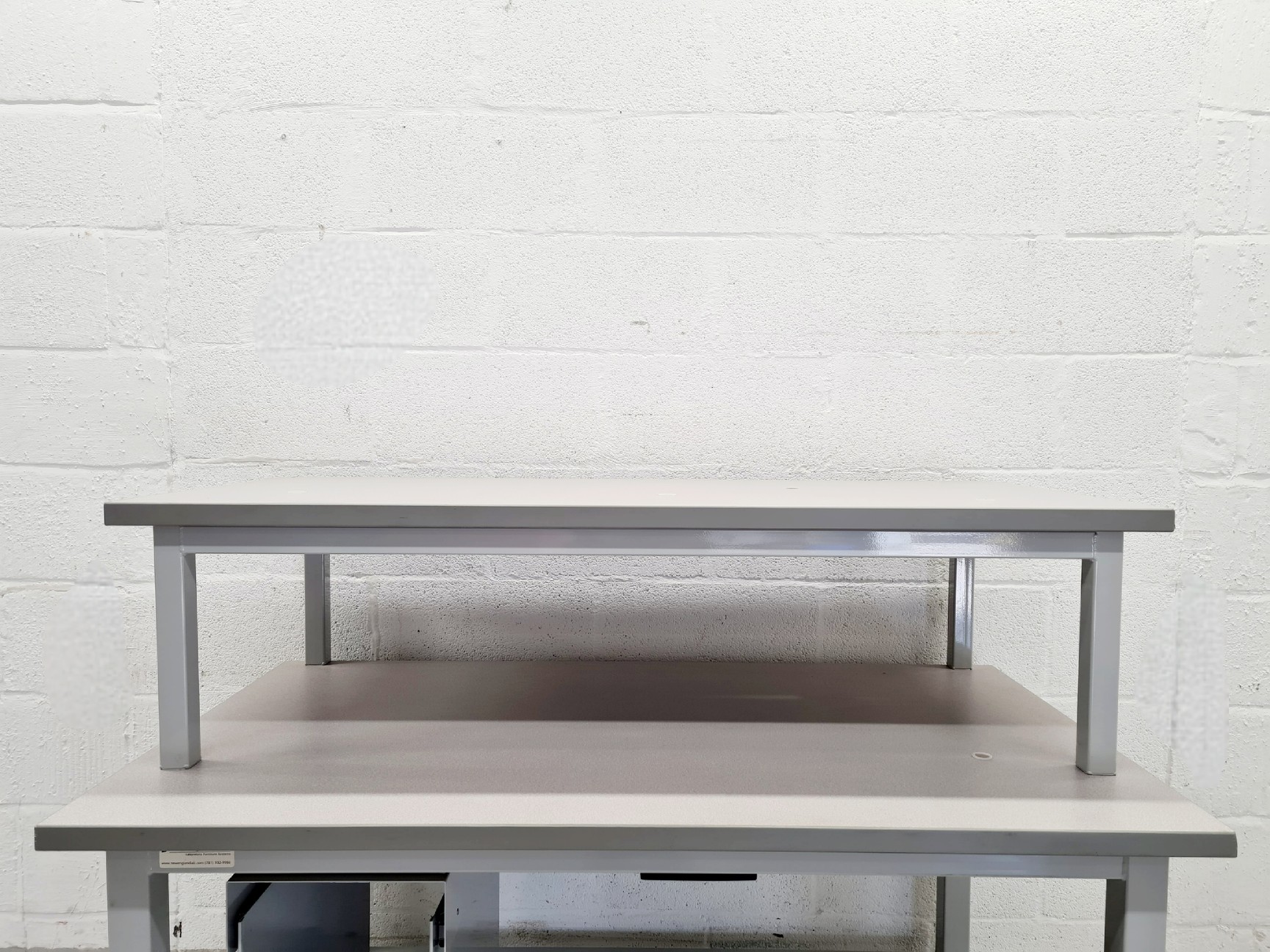 Image of New England Lab Furniture System 2 Tier Desk 