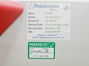 Thumbnail image of Binder CB 160 Co2 Incubator Lab