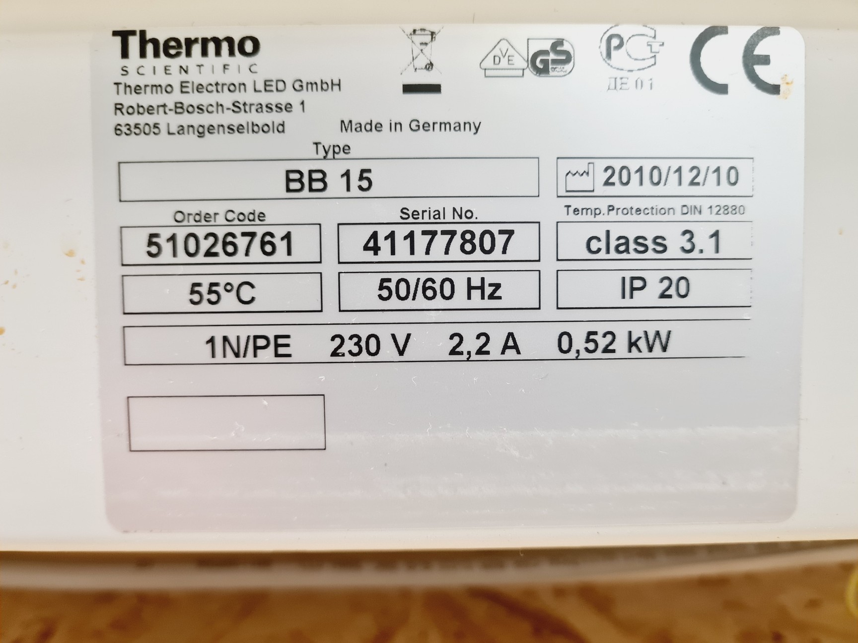 Image of Thermo Scientific Function Line BB15 Co2 Incubator Spares/Repair Lab