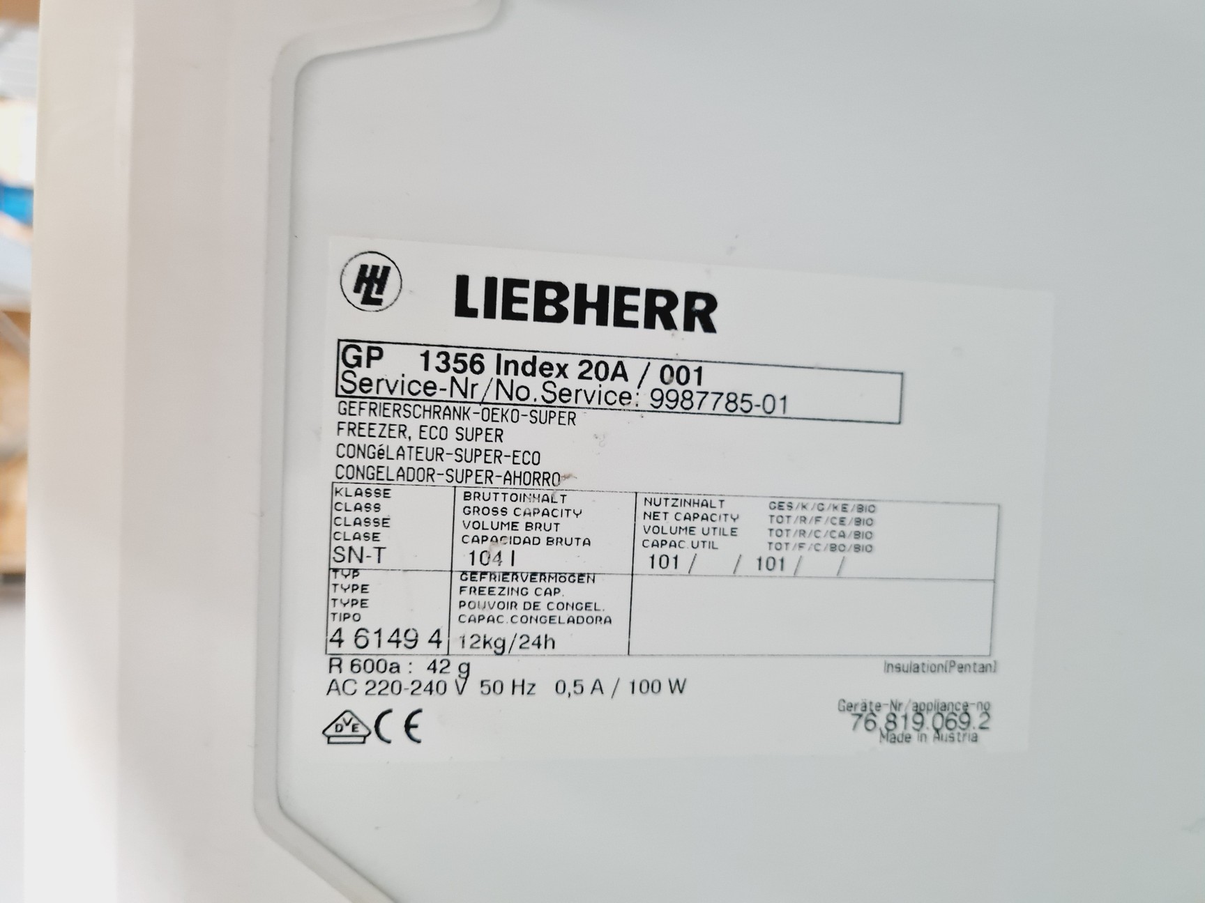 Image of Liebherr GP 1356 Under Counter Fridge Spares/Repair - Unresponsive Control Lab