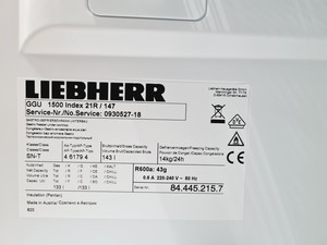 Thumbnail image of Liebherr GGU 1500 Under Counter Fridge Spares/Repair Lab