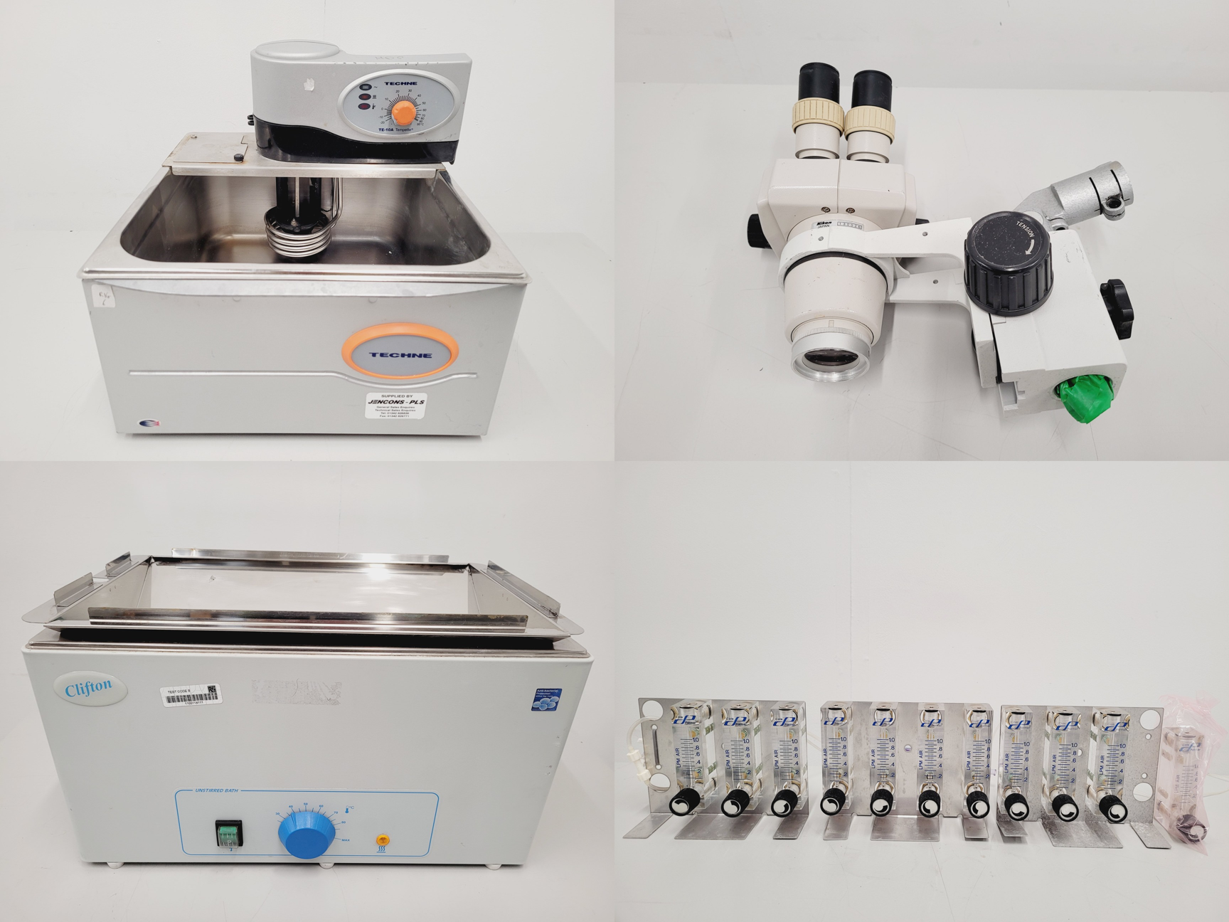 Image of Mixed Job Lot of Laboratory Equipment - Techne, Clifton, Tektronix, RS, Nikon 