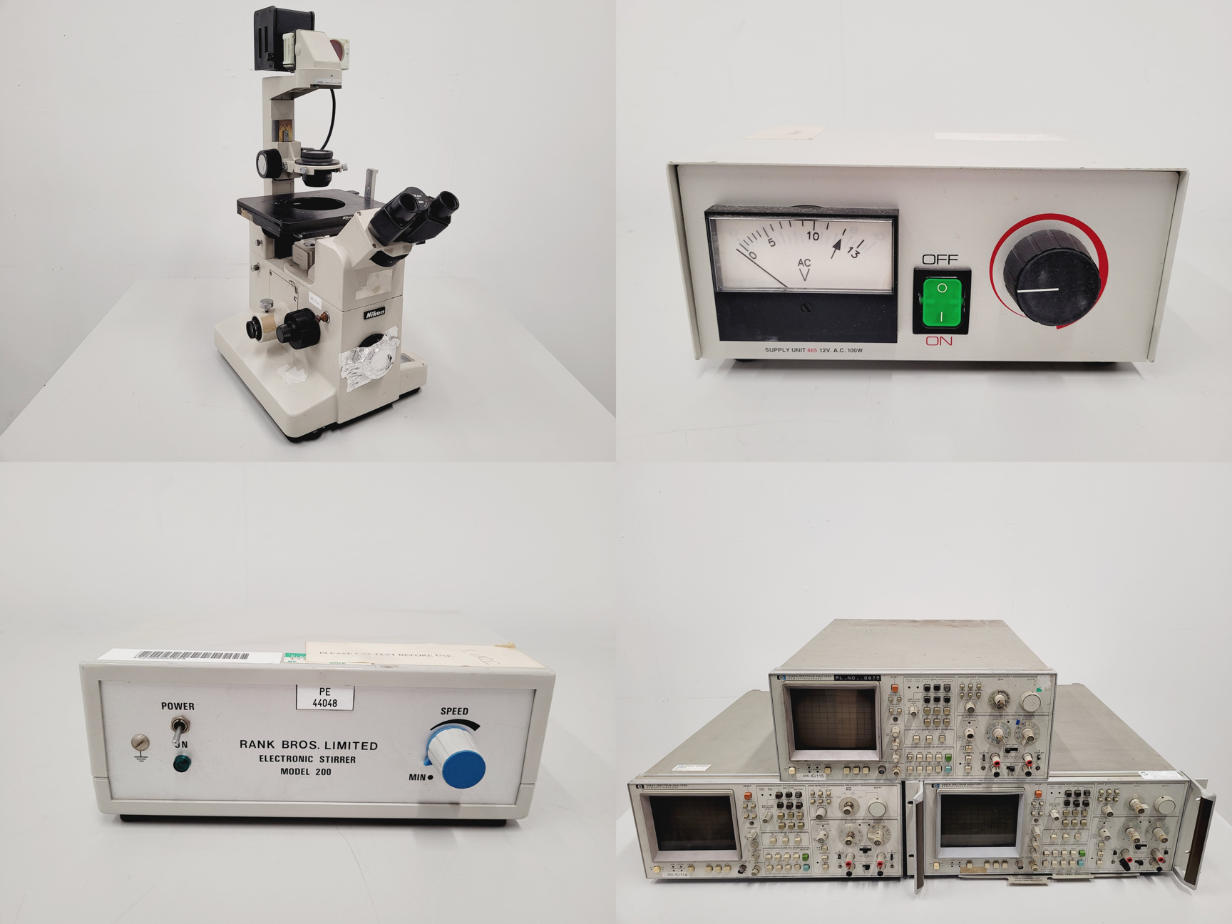 Image of Mixed Job Lot of Laboratory Equipment - Techne, Clifton, Tektronix, RS, Nikon 