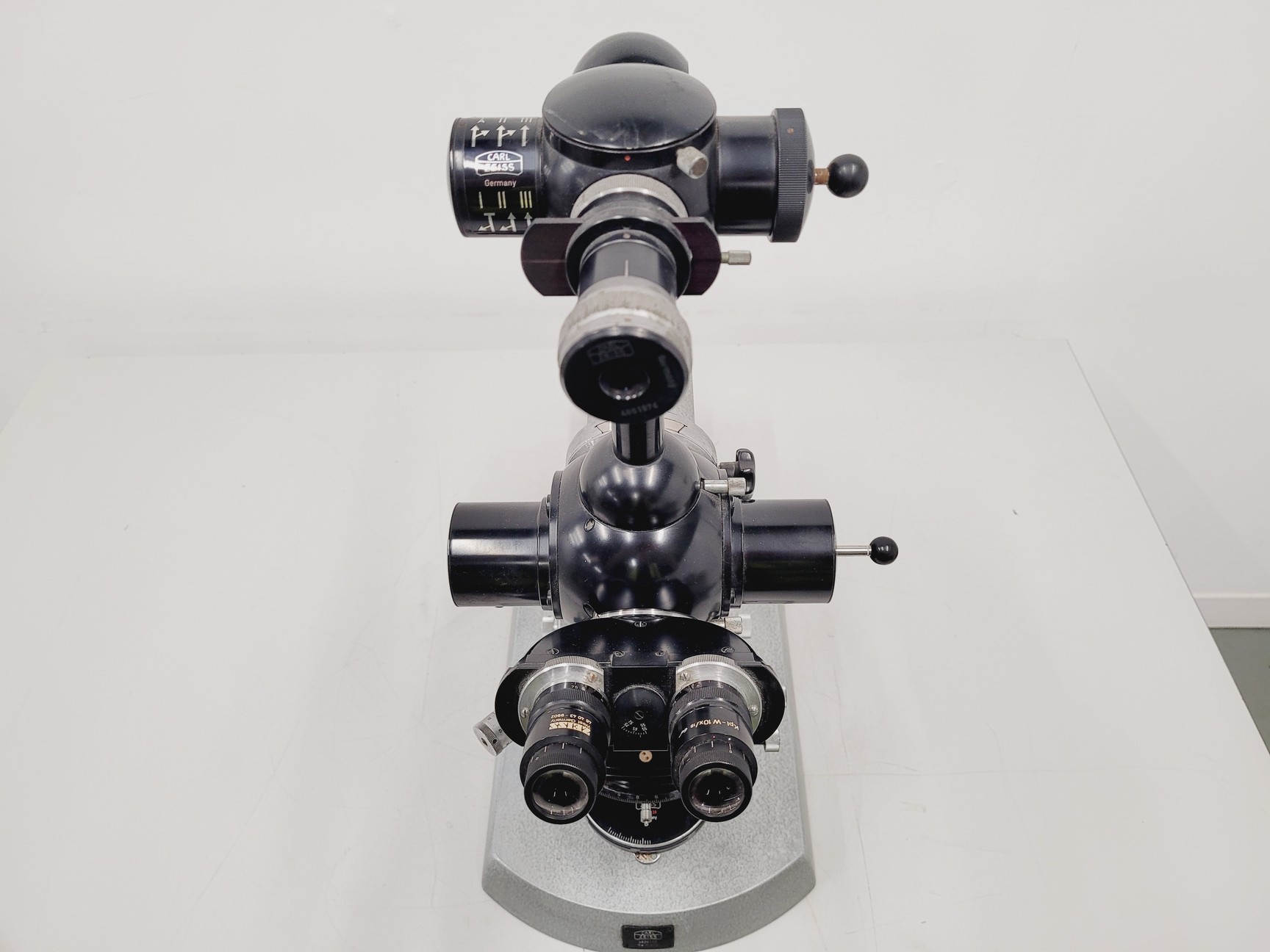 Image of Carl Zeiss Compound Microscope w/ 39 25 33 Transformer 5 x Objectives 10/25/40x