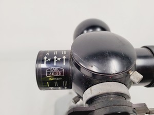 Thumbnail image of Carl Zeiss Compound Microscope w/ 39 25 33 Transformer 5 x Objectives 10/25/40x